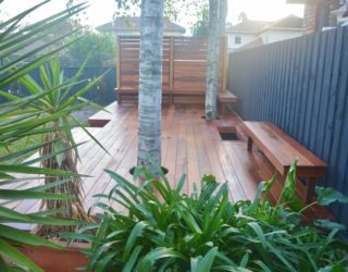 deck around trees Melbourne Decking