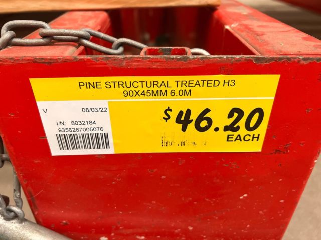 Timber prices are outrageous
